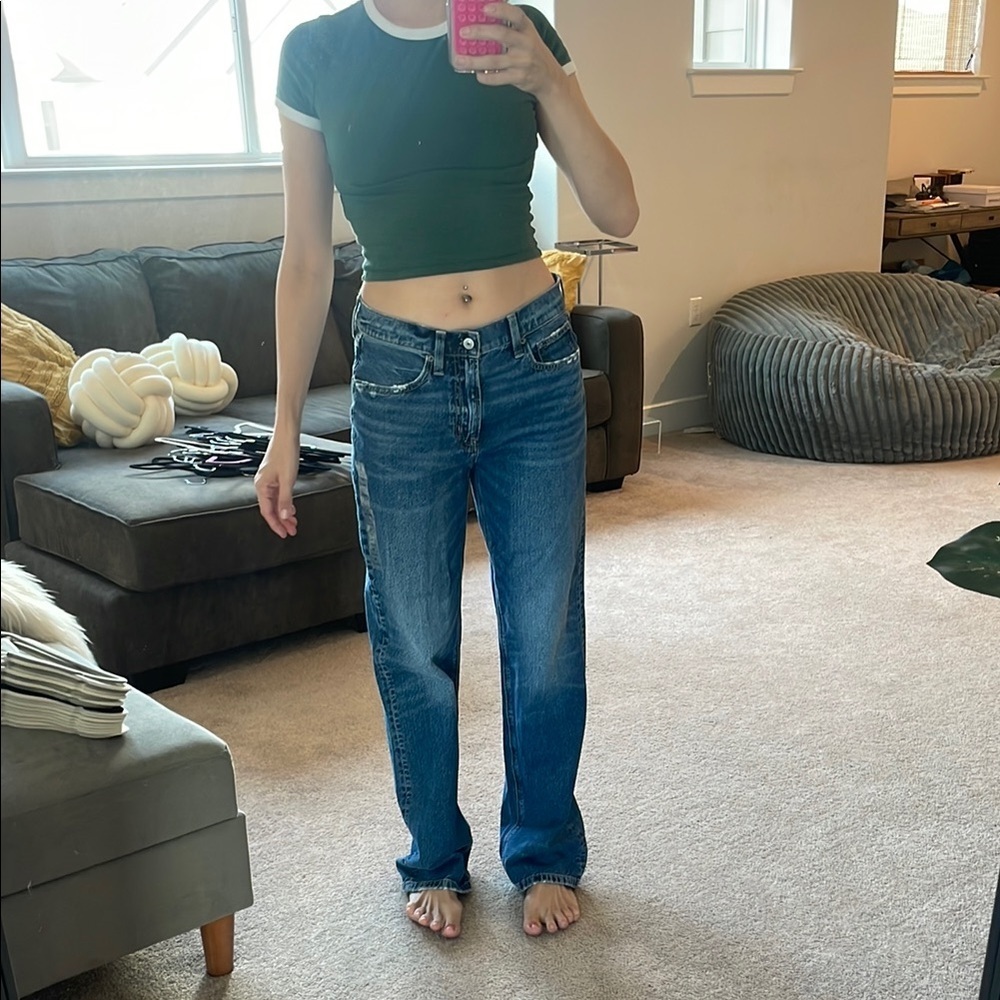 American Eagle Outfitters Blue Boyfriend Jeans